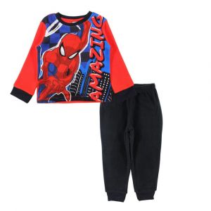 Pyjama Polaire Enfant Spiderman - Marvel - Rouge (Taille 4 Ans,Couleur Rouge) - Neuf