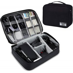 Sac C&acirc;ble Multifonctionnel Sac De Voyage Universel &Eacute;lectronique Cable Management Cubes Pour Tablette, Disque Dur Externe, Chargeur, Adaptateurs, Cartes M&eacute;moire, C&acirc;bles Usb - Neuf