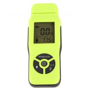 Humidimetre numerique professionnel pour bois, ecran LCD portable, testeur d'humidite du bois, vert - Neuf