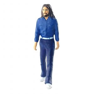 1:64 Character Diorama Band Member Figures Model Street Railway Children Toy blue - Neuf