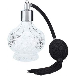 Sansh-Bouteille De Parfum Rechargeable En Cristal Blanc, Vintage Style Transparent Atomiseur De Parfum Avec Long Gland En Plastique Entonnoir Compte- - Neuf