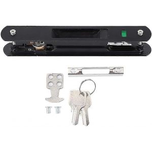 Fermeture de loquet de baie coulissante - Serrure à crochet de fenêtre de porte mobile double face simple moderne pour la serrure de fenêtre de baie coulissante à la maison-Bon - Neuf