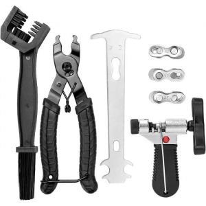 D&eacute;rive Cha&icirc;ne V&eacute;lo Kit Outil De R&eacute;paration, V&eacute;lo Pince Cha&icirc;ne V&eacute;lo, Indicateur D'usure De La Cha&icirc;ne, Briseur De Cha&icirc;ne De V&eacute;lo - Neuf