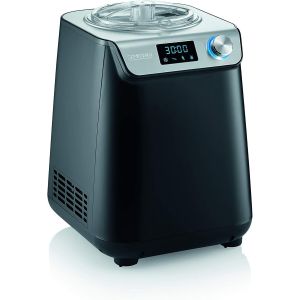 NouvelHorizonstore-SEVERIN Sorbeti&egrave;re 2-en-1 Compacte 135 W, Sorbeti&egrave;re &eacute;lectrique et yaourti&egrave;re d'une capacit&eacute; 1,2 L, Machine &agrave; glace avec livre de recettes, noir, EZ 7407 - Neuf