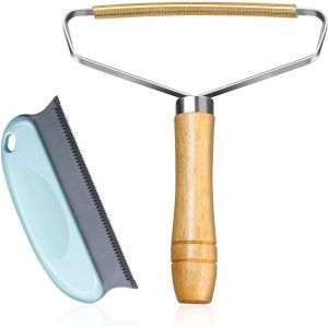 JGD-Rasoirs Anti-Bouloches Brosse Poils Animaux Silicone Nettoyeur Peluche V&ecirc;tements Manuel Anti Poil pour Manteau Tapis Canap&eacute; Pull - Neuf