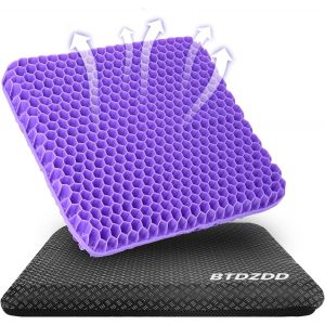 Coussin De Chaise,Coussin De Gel Respirant,Coussin Anti Escarres,Soulage La Pression Sur Le Orthop&eacute;dique Avec Housse Antid&eacute;rapant Pour Voiture/Bureau/Maison/Fauteuil Roulant.[C20] - Neuf