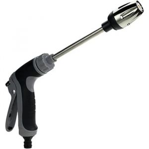 JAMSSOW Nettoyeur turbo pour tuyau d'arrosage, debit d'eau reglable, buse haute pression pour tuyau d'arrosage, pistolet a eau haute - Neuf