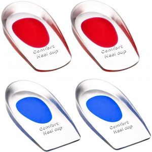 Kalanka-2 Paires Talonnette Silicone Semelle Talon Gel Pour Femme, Talonnette Tendon D'achille Pour Soulager Epine Calcaneenne Et Talon Douleurs, Soulager Fasciite Plantaire Et Pression Du Talon - Neuf