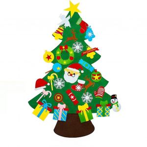 Arbre De No&euml;l En Feutre Pour Enfants Fait &Agrave; La Main Bricolage Arbre De No&euml;l Patchwork - Neuf
