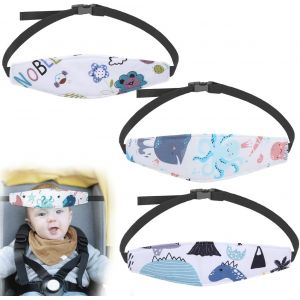 Subzonal-3 Pcs Cale Tete Enfant Voiture, Maintien Tete Siege Auto Enfant, Cale-T&ecirc;te Pour Si&egrave;ge Auto Enfant, R&eacute;glable Maintien T&ecirc;te Voiture, Bandeau S&eacute;curit&eacute; Pour Si&egrave;ge Auto Enfant - Neuf