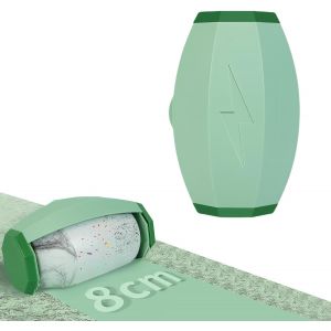 Jgd-Rouleau &Agrave; Peluches R&eacute;utilisable Lavable, Mini Rouleaux Rouleau Poils Animaux, Rouleau Adh&eacute;sif Lavable Portable Pour V&ecirc;tements, Tapis, Canap&eacute; (Vert) - Neuf