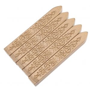 5 Pi&egrave;ces / ensemble B&acirc;ton de cire &agrave; cacheter B&acirc;tons de fusion pour Lettre d'enveloppe d'artisanat de manuscrit de bricolage (bronze) - Neuf