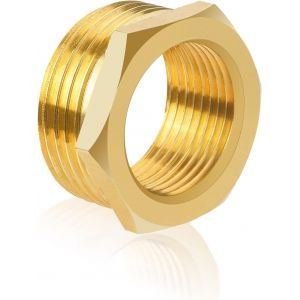 Capuchon en laiton (3/4"" x 1"") Réducteur 1 à 3/4 pouce en laiton pour raccord de tuyau - Neuf