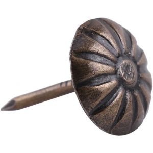 Chenquansarl-Clou Tapissier Bronze, 100 Pi&egrave;ces Clous D&eacute;coratif, Puna S Decoratives Vintage, Grand Clous Tapissier D&eacute;coratifs Ancien, Clous D'ameublement De Meubles En Bronze &Eacute;pingles &Agrave; Ongles(Vert 10 - Neuf