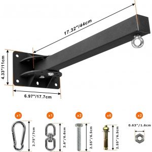 Support Sac De Frappe-Potence Sac De Frappe R&eacute;glable, Support De Sac De Boxe Tr&egrave;s R&eacute;sistant Convient Pour La Maison Ou La Salle De Sport, L'entra&icirc;nement &Agrave; Domicile Muay Thai Et Mma. - Neuf