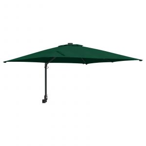 Parasol De Jardin D&eacute;port&eacute; Inclinable Moderne Ext&eacute;rieur 248,5 X 247,5 X 160 Cm En Polyester Vert Helloshop26 02_0058651 - Neuf