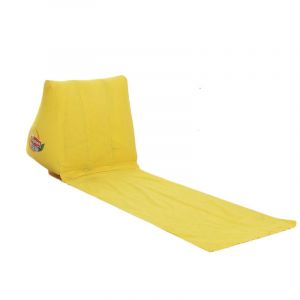 Tapis De Plage Gonflable Pliable Et Souple, Pour Festival, Camping, Loisirs, Chaise Longue, Coussin De Dossier, Siège, Lit Pneumatique, Matelas De Voyage (Jaune) - Neuf