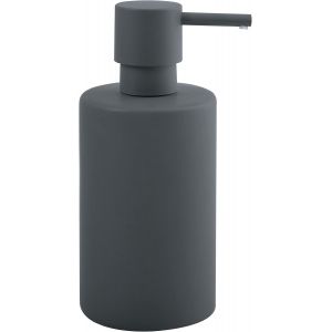 SJZG-Distributeur De Savon Tube - Avec Pompe En Acier Inoxydable - Distributeur De Savon Liquide - Porcelaine - 300 Ml - Durable Et Robuste - Gris Mat - Neuf