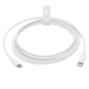 Ehnga-Câble De Charge Usb C Vers Usb C 2 M, 60 W Type C Pour Iphone 15/Macbook Air/Pro, Ipad Mini 6/Pro 2022/Air 5, Samsung Galaxy S21/S21+/S20+ Ultra Note 20, Pixel 4/3 Xl Usb C Charge Rapide Blanc - Neuf