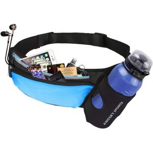 KALANKA-Ceinture de Course Running Belt Sac Banane de Sport Etanche Sacoche Running Belt Réglable Multi-Pochette Légère pour iPhone 12/11 Pro Max/11 Pro Téléphones Jusqu`à 6.8"" pour la Course à Pied, - Neuf