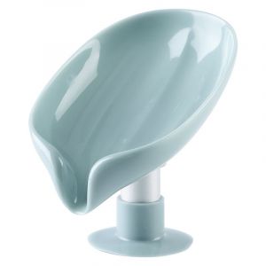 Porte-Savons en Forme de Feuille , Porte-Savon &agrave; Ventouse Bo&icirc;te &agrave; Savon Auto Drainant Porte Savon Douche Ventouse pour Salle de Bain Lavabo Baignoire Cuisine.Vert menthe - Neuf