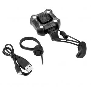 Lampe Avant De V&eacute;lo Rechargeable &Eacute;tanche Bell V&eacute;lo Guidon Lumi&egrave;re Klaxon Accessoire (Noir) - Neuf