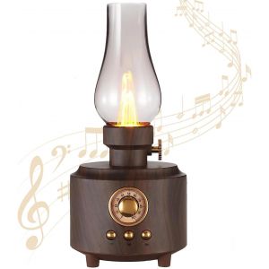 (Lampe) Enceinte Bluetooth r&eacute;tro portable, radio Bluetooth r&eacute;tro, enceinte Bluetooth puissante avec lumi&egrave;re LED. - Neuf