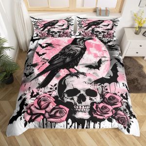 Simple (Sans Couette)-Bleu Gris-Housse De Couette Double Pour Enfants, Motif Capybara, Dessert, Gâteau Aux Fraises, Housse De Couette Étoilée, Motif Donut, Mignon, Amoureux Des Animaux, Rose - Neuf
