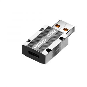 USB &agrave; l'Adaptateur USB(19x36mm), USB 3.0 A M&acirc;le vers USB C Connecteur Femelle 120w Super Charge Rapide de 10 gbit / s de Donn&eacute;es de Synchronisation, en Alliage de Zinc de Type C Convertisseur - Neuf