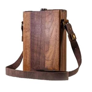 &Eacute;crivains Messenger Bo&icirc;te en bois,en bois fait &agrave; la main bandouli&egrave;re Portable artiste outil sac &agrave; outils peinture pinceau outil f - Neuf