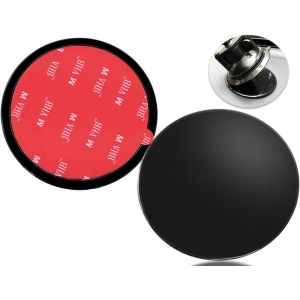 2 Pack 73mm Adh&eacute;sif Tableau de Bord Pad Disque de Montage, 2.87 Disque de Montage de Ventouse Universelle pour Ventouse Support de t&eacute;l&eacute;phone Mont Garmin GPS Magellan Sat Nav Dash Cam Support, Noir - Neuf