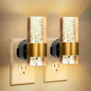 Subzonal-2 Pi&egrave;ces Veilleuse Prise Electrique, Veilleuse Prise Detecteur De Mouvement, Blanc Chaud 3000k Veilleuseprise Murale Pour Couloir, Salle De Bain, Escalier, Chambre - Neuf