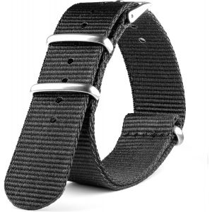 Eryi-Nato Strap G10 Bracelet De Montre Militaire En Nylon Parachute Français Pour Homme Et Femme 18 Mm, 20 Mm, 22 Mm, 24 Mm - Neuf