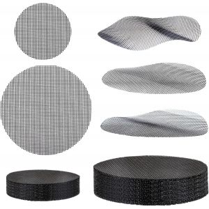 Lot de 50 coussinets ronds en maille pour pot de bonsa&iuml;-Pour &eacute;viter la perte de terre-Tamis de drainage-Pour pots et plateaux de bonsa&iuml;-Tapis de jardinage - Neuf