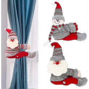 2pcs No&euml;l embrasses de Rideaux de dessin anim&eacute; Poup&eacute;es Rideau de Liens Rideaux Corde embrasses de Rideaux Pour la D&eacute;coration de No&euml;l - Neuf