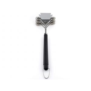 Brosse et grattoir 2 en 1 pour nettoyer les grilles et les cuisini&egrave;res de barbecue - Neuf