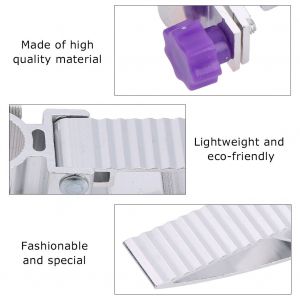 1 Paire De Pedales Pliables Rotatives A 360¡Ã En Alliage D'aluminium Pour Chaise De Peche (Violet) - Neuf