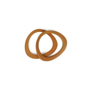 Lot De 2 Anses De Sac En Bois En Forme De Triangle - Dmc. Color : Marron Clair - Neuf