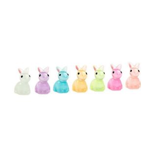 200PCS Mini Lapin Lumineux Mini Miniature Lapin En Résine Lumineux - Neuf