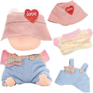 Vetement pour Peluche Labubus De 17cmLot de 3 V&ecirc;Tements La Bubu Clothes Accessoire Poupee (Bleu) - Neuf