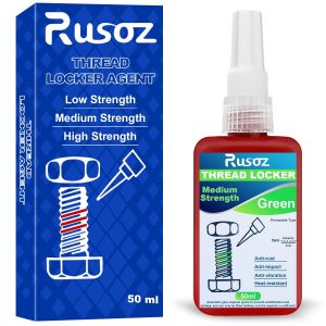 Frein Filet Moyen 50ml Type Perm&eacute;able Colle &agrave; Filetage R&eacute;sistant Moyen,Emp&ecirc;che le Desserrage des &eacute;crous et des vis en Raison de Vibrations Prolong&eacute;es(Verte) - Neuf