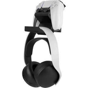LORANKA-Double manette de jeu et support pour casque, support mural pour casque de jeu, crochet pour PS5, Xbox ONE, contr&ocirc;leur de jeu, casque Pulse 3D (noir) - Neuf