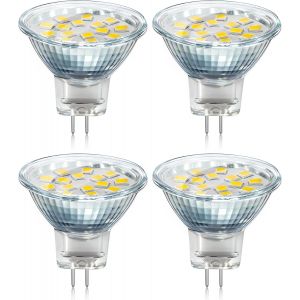 Kalanka-Mr11 Gu4 Led 2w Blanc Chaud 3000k, 120&iexcl;&Atilde; 250lm, Halog&iquest;&iquest;Ne Mr11 10w 20w &iquest;&iquest;Quivalent, Ac Dc 24v 12v Spot Led Encastrable Gu4 35mm Pour Meuble Cuisine Camper, Non-Dimmable, Lot De 4 - Neuf