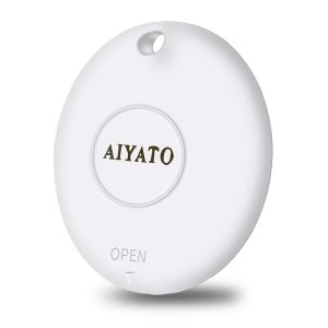 AIYATO-Mini Traceur Intelligent Bluetooth pour Voiture,GPS,Air Tag,Clé d'Enfant,Animal de Compagnie,Perdu,Système - 1 pcs round - Neuf