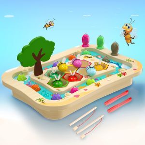 ERYI-Jeux Montessori Jouet En Bois Jeu De Pêche Magnetique Jeux Enfant 3 Ans Et Plus Jouets Enfant Educatifs Cadeau Garçons Filles - Neuf