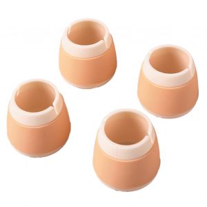 Hjlian Couvre-Pieds De Chaise, Protections De Sol, Coussinets Antiderapants En Silicone, Anti-Rayures, Pour Meubles, Tabourets, Protections Pour Pieds, Ronds, Orange - Neuf