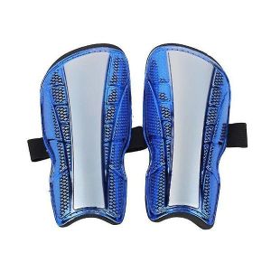 Prot&egrave;ge-Tibias De Football Pour Enfants &iquest; Ensemble De Prot&egrave;ge-Tibias Bleus Avec Manches Pour Gar&ccedil;ons Et Filles &iquest; Protection L&eacute;g&egrave;re, Durable Et Confortable - Neuf
