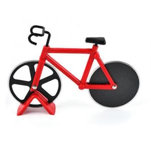 1pcs Pizza Cutter Rouge Vélo Vélo Pizza Cutter Avec Présentoir Ustensiles de Cuisine Antiadhésifs Pizza-Good - Neuf