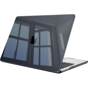 Coque Compatible Avec Macbook Air 13.6 Pouces M4 M3 M2 (A3240/A3113/A2681, 2025/2024/2022) - Coque Fine Et L&eacute;g&egrave;re &Eacute;tui Rigide Housse En Plastique, Noir Cristallin - Neuf