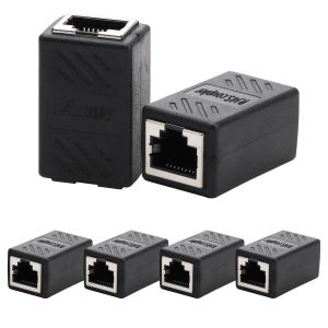 ERYI-6 Pièces Coupleur Rj45 10 Gbps Raccord Rj45 Femelle À Femelle, Connecteur Adaptateurs Ethernet, Coupleurs Réseau Rallonge De Câble Cat7/Cat6/Cat5E/Cat5, Connecteurs Blindés Haute Vitesse - Neuf